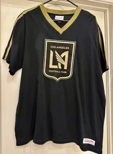 LA Football Club Soccer - MLS - Mitchell & Ness - Black - T Shirt - 2XL - Picture 1 of 5