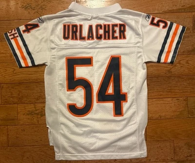 Camiseta deportiva cosida Brian Urlacher #54 Chicago Bears juvenil pequeña Reebok NFL Foto 1 de 4