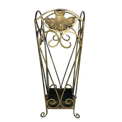 Французская железная трость трость зонт стойка держатель для хранения золотой капающий лоток - Изображение 1 из 4