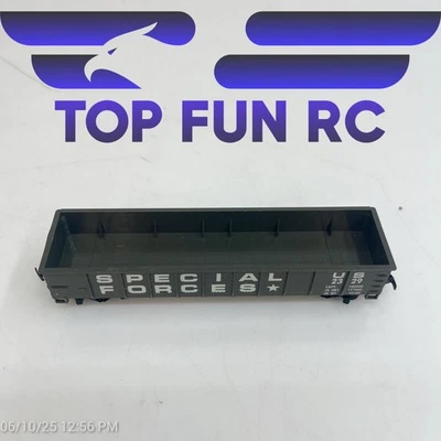 TYCO HO-GAUGE G.I. JOE SPECIAL FORCES TRAIN MODEL RAILROAD HOPPER CAR - Image 1 of 4