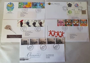 FDC - 2001 - COLECCIÓN DE 5 FUNDAS PRIMER DÍA - FRANQUEO GRATUITO - #1435 - Imagen 1 de 1