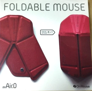 OriMouse myAir.0 Foldable Bluetooth Mouse Red Ultra Slim Portable 38g - Picture 1 of 8