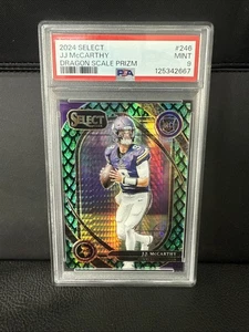 #246 Select International  J.J. Mccarthy  Club Green Dragon Scale /81 PSA 9 - Picture 1 of 2