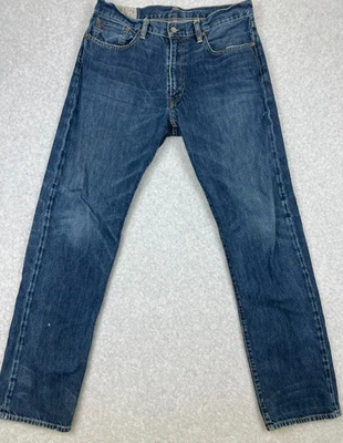 Jeans Polo Ralph Lauren Thompson Ribete Relajado 32x34 Hecho en México Foto 1 de 4