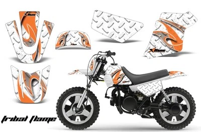 Pegatinas gráficas + #calcomanías PLT para Yamaha PW50 1990-2022 TRIBAL FLAMES O W Foto 1 de 3
