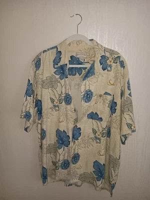 BOCA CLASSICS ISLAND WEAR 100% SILK MENS SIZE XL PREOWNED VG CONDITION - Image 1 of 3