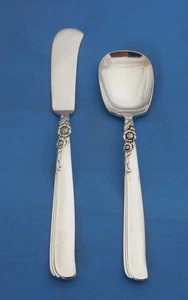 Prestige Oneida Silverplate 1955 Gay Adventure Master Buttermesser & Zuckerlöffel - Bild 1 von 15