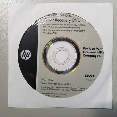 Application and Driver Recovery DVD Windows 8- 2013 - New Sealed - Image 1 of 4