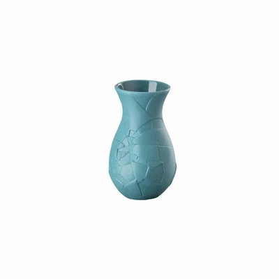 Rosenthal Vase of Phases Abyss, Dekovase, Porzellan, Petrol, 10 cm - Bild 1 von 2