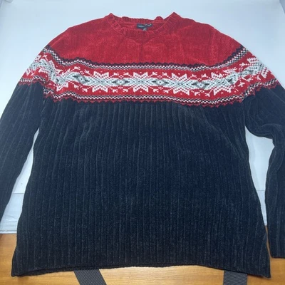 Suéter Carolyn Taylor Mujer Talla Grande Rojo Negro Diseño Navidad Foto 1 de 4