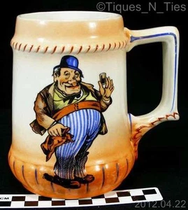 Antique Austria Old Pilsen Beer Mug Stein Novelty Drunken Figurine (EE) - Picture 1 of 9