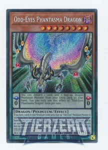 Yugioh Odd-Eyes Phantasma Dragon BLCR-EN075 Secret Rare 1st Edition Near Mint - Picture 1 of 1