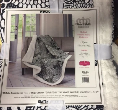 Virah Bella Quilted Sherpa Throw Blanket Kyoto - Image 1 of 2