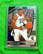 XAVIER TILLMAN SILVER CHROME ROOKIE CARD JERSEY #23 SPARTANS RC GRIZZLIES 2020 