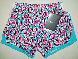 NWT Nike Little Girls Athletic Shorts Built-In Brief Dri FIT Blue Kids Child 5 - Picture 1 of 6