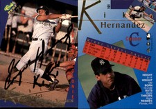 Kiki Hernandez Signed 1993 Classic Best Gold #101 Card Albany-Colonie Yankees