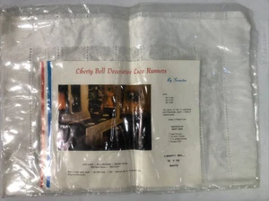 Liberty Bell Decorative Lace Runner White 18” X 36” Vintage - Picture 1 of 5