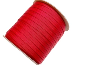 Red Fold Over Trim 5/16 inch wide x 10 Yards Nylon Schiff Brand Ribbon B6 - Picture 1 of 3