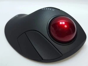 SANWA Wireless Track Ball Mouse 5 buttons GRAVI 400 MAWBTTB138 Brand New - Picture 1 of 11