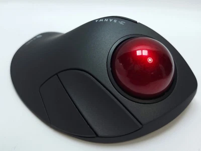 SANWA Wireless Track Ball Mouse 5 buttons GRAVI 400 MAWBTTB138 Brand New - Image 1 of 4