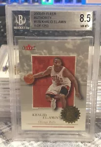 2000-01 Fleer Authority Khalid El-Amin tarjeta de radiocontrol/1250 - Chicago Bulls - BGS8.5 - Imagen 1 de 1