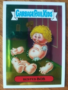 2013 TOPPS BUSTED BOB GARBAGE PAIL KINDER #6b CHROM KARTE NEU - Bild 1 von 3