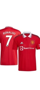 NWT Cristiano Ronaldo Manchester United Adidas Climalite Jersey Youth XL 18-20  - Picture 1 of 3