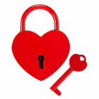 Herz Liebes Schloss mit Schlüssel Vorhängeschloss Valentinstag Rot Geschenk idee