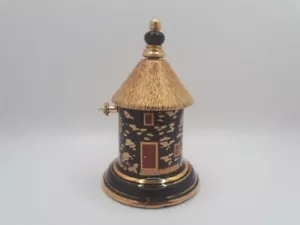Pallini Attiki Perfume Ceramic Container - Thatched Round House Venus Hand - GC - Picture 1 of 10