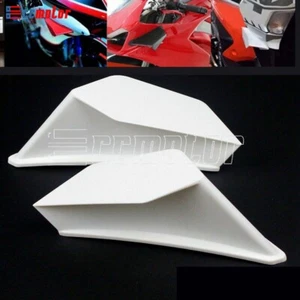 Motorcycle Winglet Aerodynamic Dynamic Wing Kit For Honda Suzuki Ducati Yamaha - Picture 1 of 11