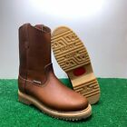 Women's Work Boot Water/ Oil Slip Resistant Pull Up Genuine Leather Roof Boots