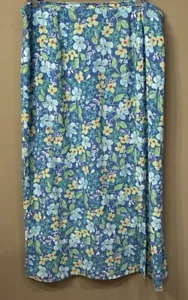 SIGRID OLSEN Beautiful Multi Color Floral Fully Lined Side Slit Skirt Size 14W - Picture 1 of 6
