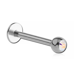 Micro labret acier boule Strass - Imagen 1 de 12