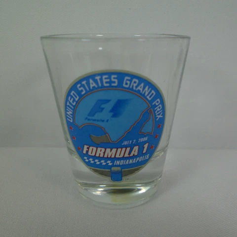 2006 Formula-1 USGP Event Shot Glass Indy Michael Schumacher Ferrari Cover