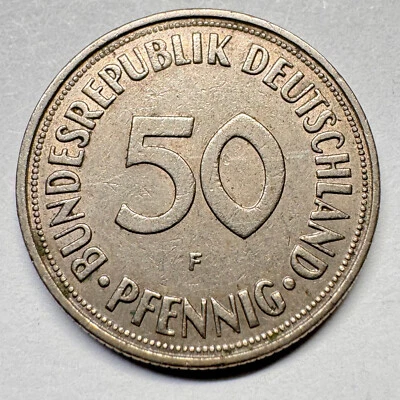 Alemania 1950 50 peniques - F - Hermosa moneda - #A-017-B Foto 1 de 2