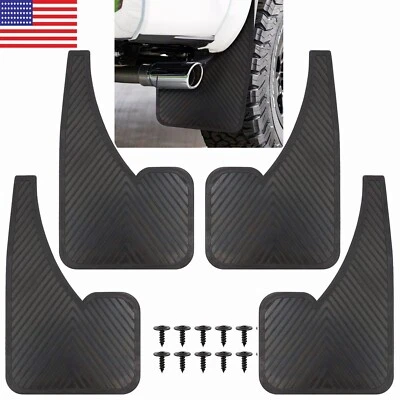 5mm Rubber Mud Flaps Splash Guards For Chevy Chevrolet Suburban Tahoe 4pcs-set Foto 1 de 4