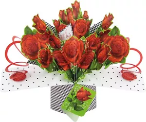 Birthday Card 3D Pop Up Card Roses Female Mum Wife Sister Daughter Gift Card - Picture 1 of 2