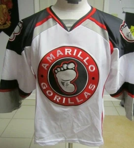 AMARILLO GORILLAS CHL YOUTH MINOR LEAGUE HOCKEY JERSEY NEW! YOUTH M, L OR XL - Picture 1 of 5