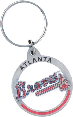 Atlanta Braves 3-D Metal Key Chain MLB Licensed Baseball Cover
