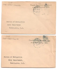USS TRENTON (CL-11) Light Cruiser • 1929 Official Naval Covers • Ship Cancels - Picture 1 of 1