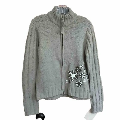 Cárdigan suéter Columbia tejido con cremallera color avena para mujer talla pequeña nuevo con etiquetas Foto 1 de 4