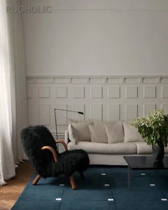 New Hand Tufted NK MODERN TEAL Carpet Luxurious Woolen Area Rug For Livingroom - Picture 1 of 5