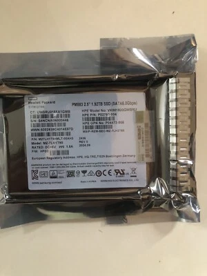 NEW P40499-B21 P41524-001 HPE 1.92TB SATA 6G 2.5" Gen10 Plus V2 GEN11 Server SSD - Image 1 of 3