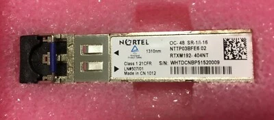 NORTEL NTTP03BFE6 02 - RTXM192-404NT OC-48 SR-1/I-16 1310nm  - Image 1 of 2