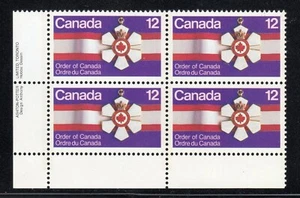 1977 Canada SC# 736 LL - Order of Canada - Plate Block M-NH Lot # 2188c - Picture 1 of 1