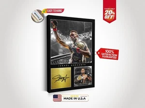 Israel Adesanya Canvas Wall Art Office Home Decor Ready to Hang Man Cave Gift - Picture 1 of 11