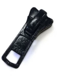 YKK #5 Vislon Short Tab Molded Tooth Slider Zipper Pull Hardware Black - 10 Pack - Picture 1 of 3