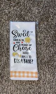 sweet dreams are made of cheese funny kitchen towel