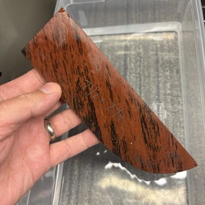 Med 7 1/2” Long Flint Knapping Knife Blank Preform Black Mahogany GB 3/8” Thick - Imagen 1 de 3