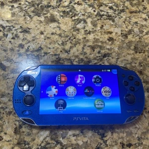 Consola SONY PS Vita PCH-1000 PlayStation PSV Grasa Usada Azul Zafiro - Imagen 1 de 11